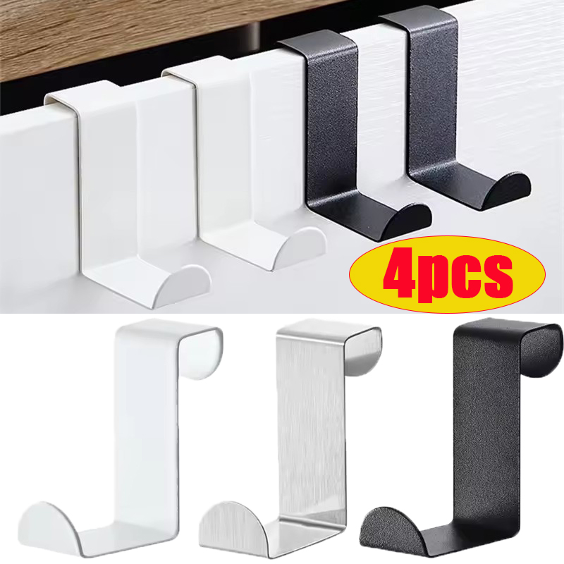 Kitchen Appliances Cabinet - Ganchos reversibles de acero inoxidable para