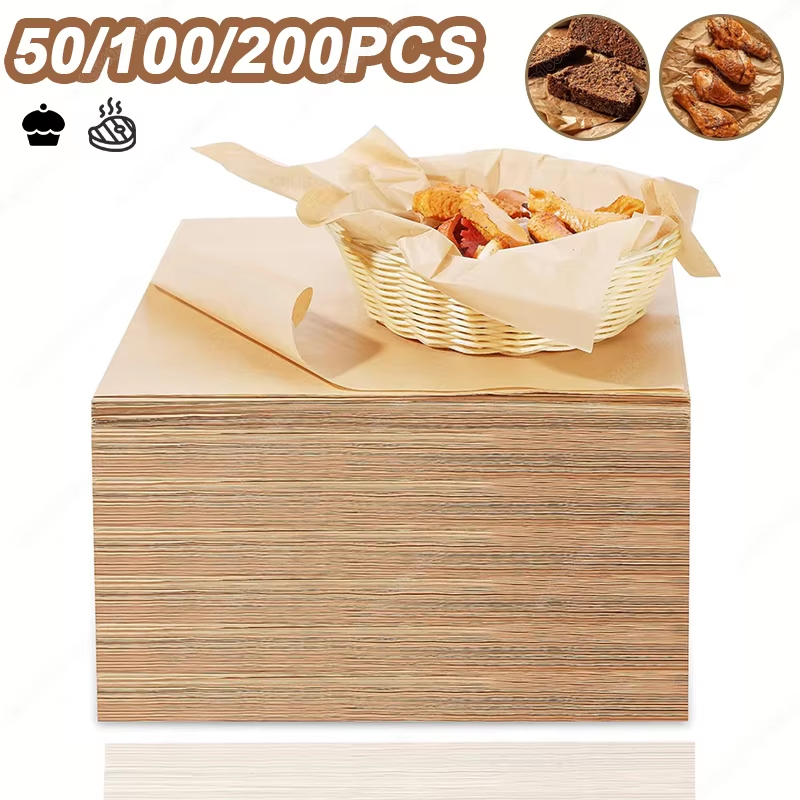 Air Fryer - 50/100/200 Uds. Papel para hornear pergamino