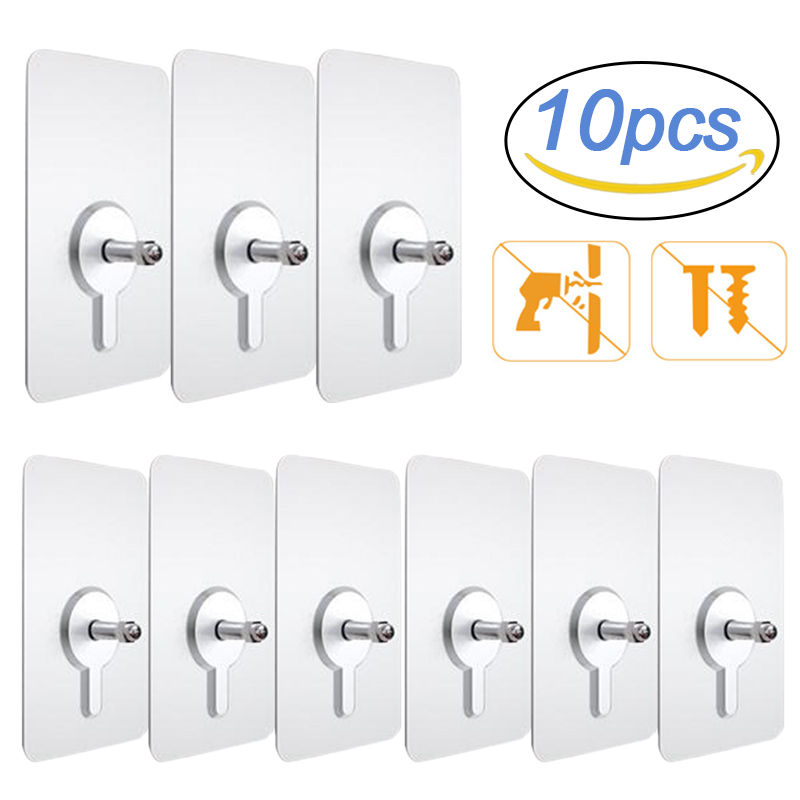Kitchen Appliances Cabinet - Ganchos de pared adhesivos para estante,
