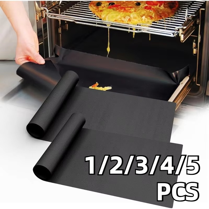 Microwave Oven - 1/2/3/4/5 Uds. Estera negra para parrilla