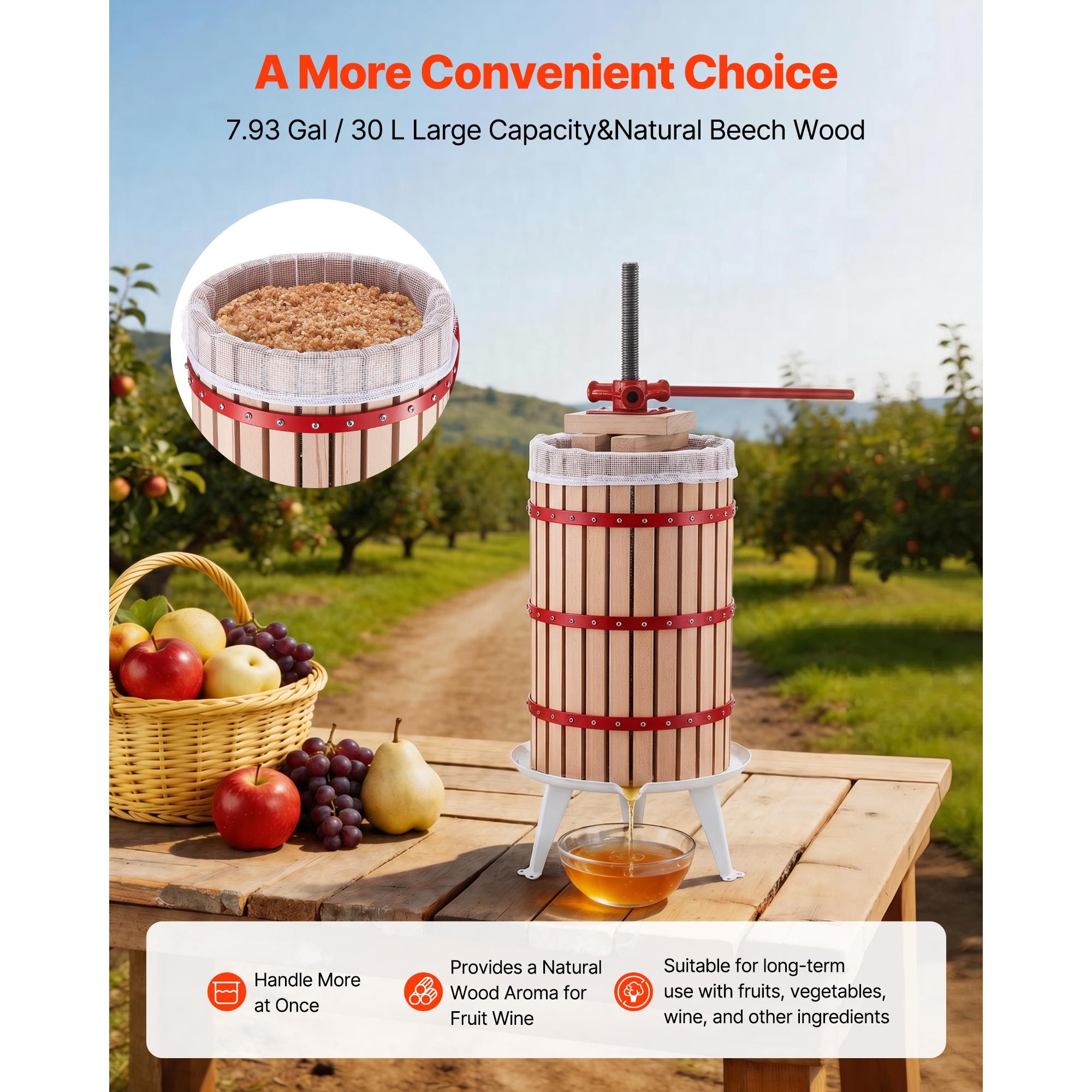 Prensa de Vino de Frutas, 7.93 - Juicer reseña y precio