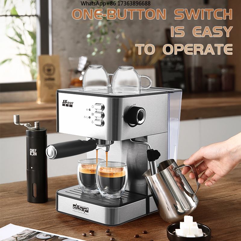 Cafetera Espresso DSP de 15 Ba - Coffee Maker reseña y precio
