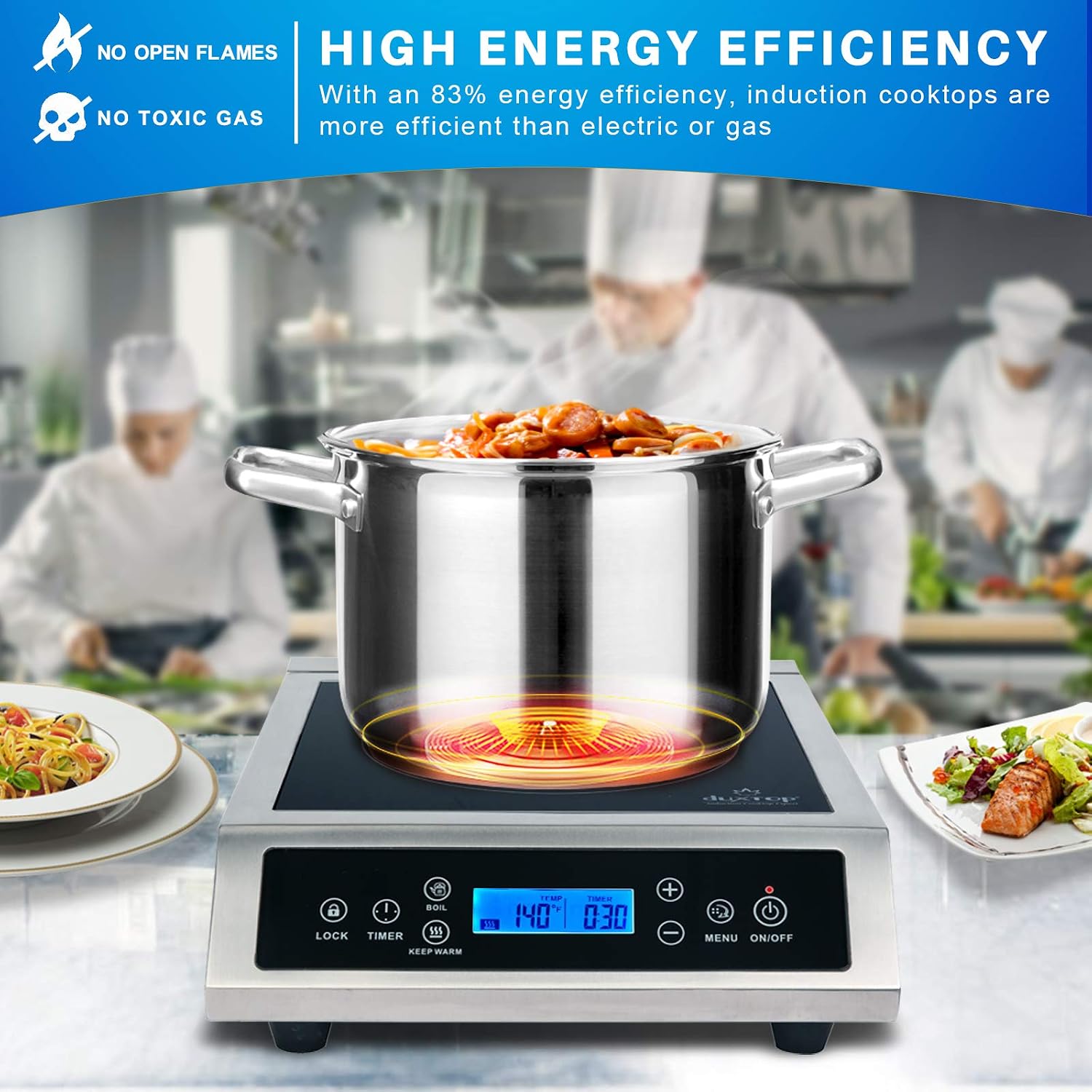 Placa de Inducción Portátil Pr - Induction Cooktop Portable reseña y precio