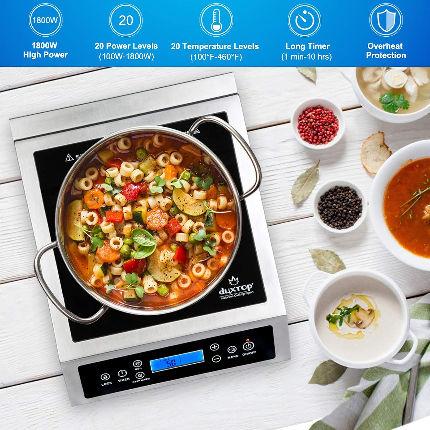 Placa de Inducción Portátil Pr - Induction Cooktop Portable reseña y precio