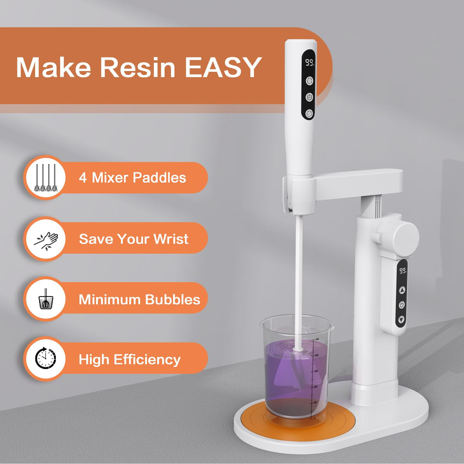 Agitador de resina eléctrico M - Blender reseña y precio