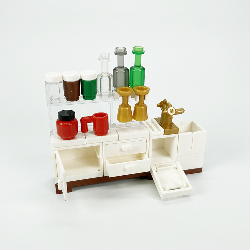 MOC block-juguetes creativos,  - Kitchen Appliances Cabinet reseña y precio
