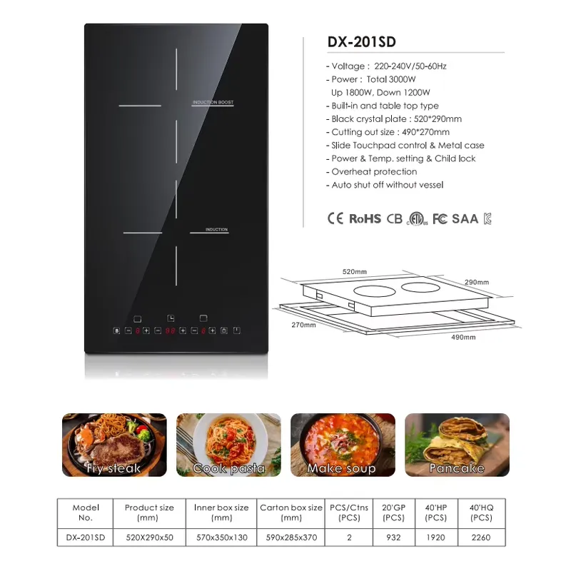 Placa de Inducción Eléctrica d - Induction Cooker reseña y precio