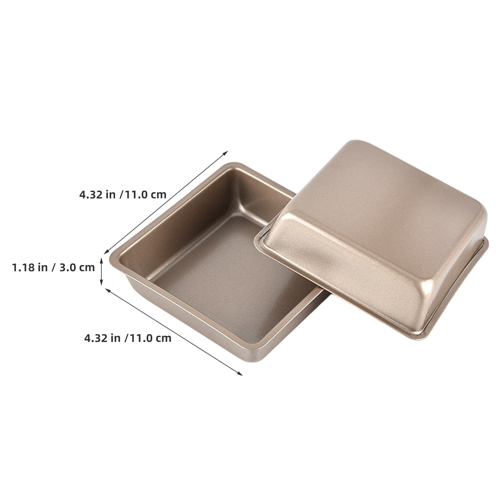 4 Moldes Cuadrados Antiadheren - Toaster reseña y precio