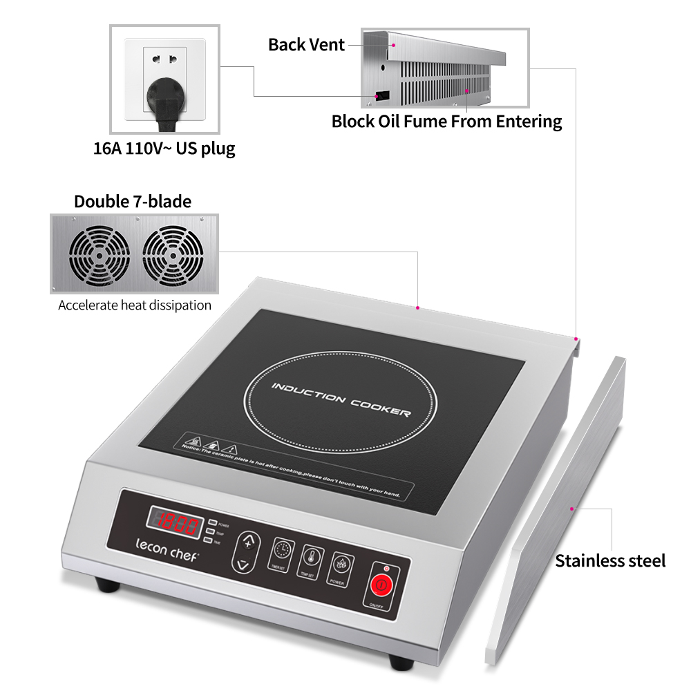 Placa de Inducción Comercial L - Induction Cooktop Portable reseña y precio