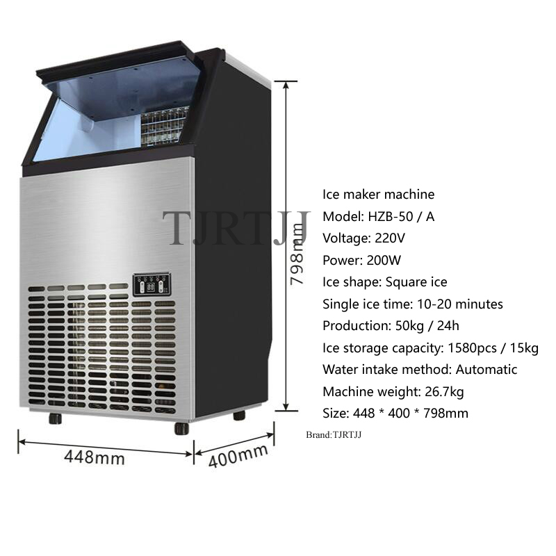Máquina de hielo comercial de  - Coffee Maker reseña y precio