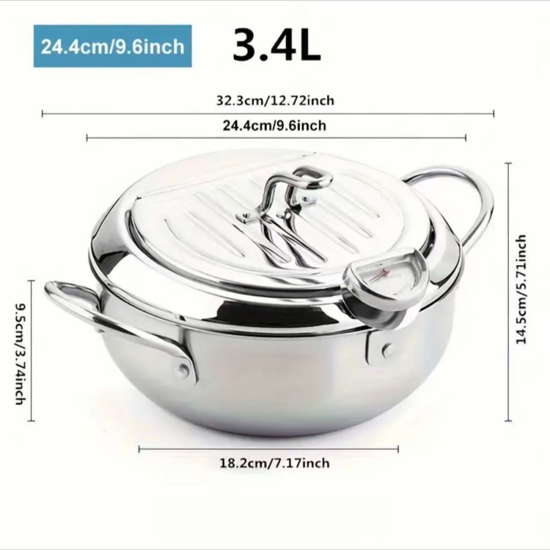 Sartén de Acero Inoxidable con - Induction Cooker reseña y precio