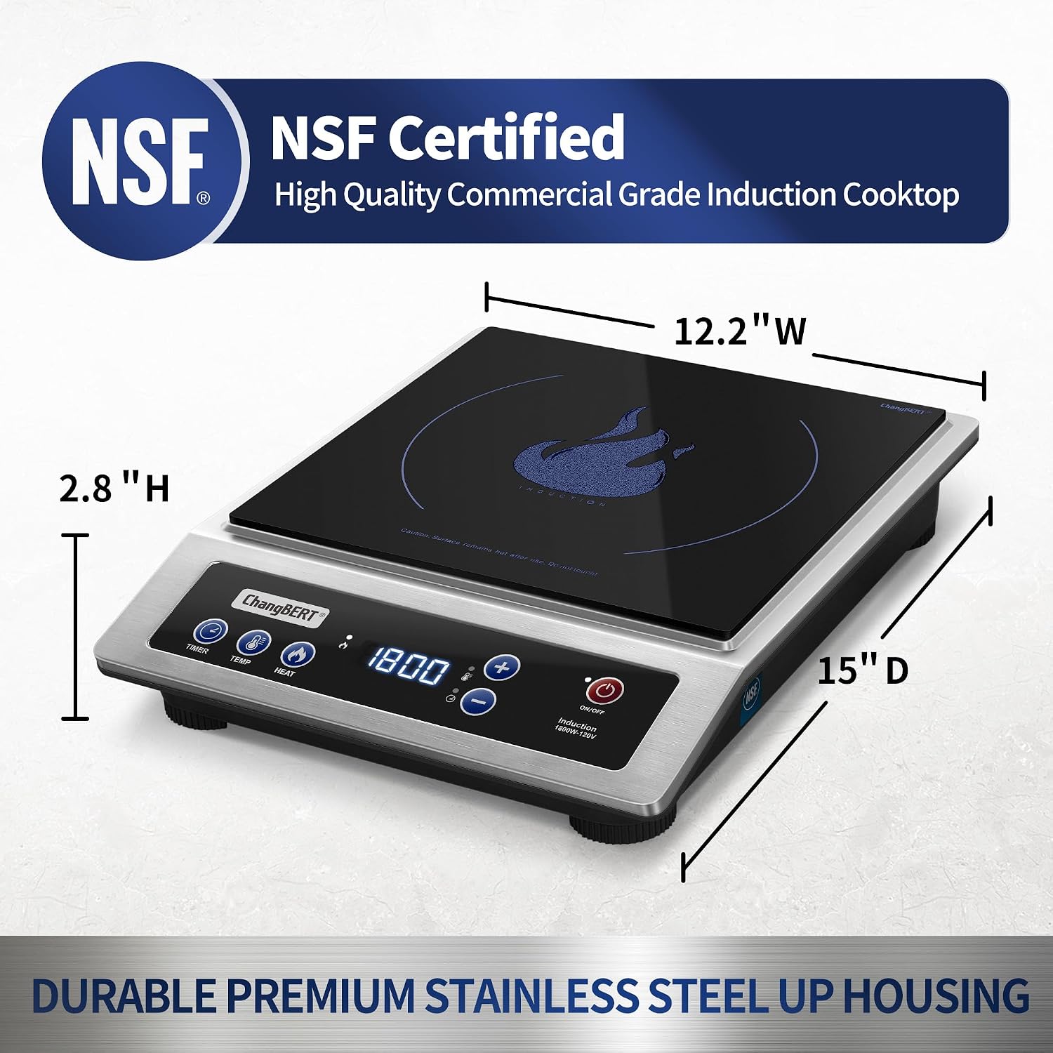 Placa de Inducción, Cocina Por - Induction Cooktop Portable reseña y precio