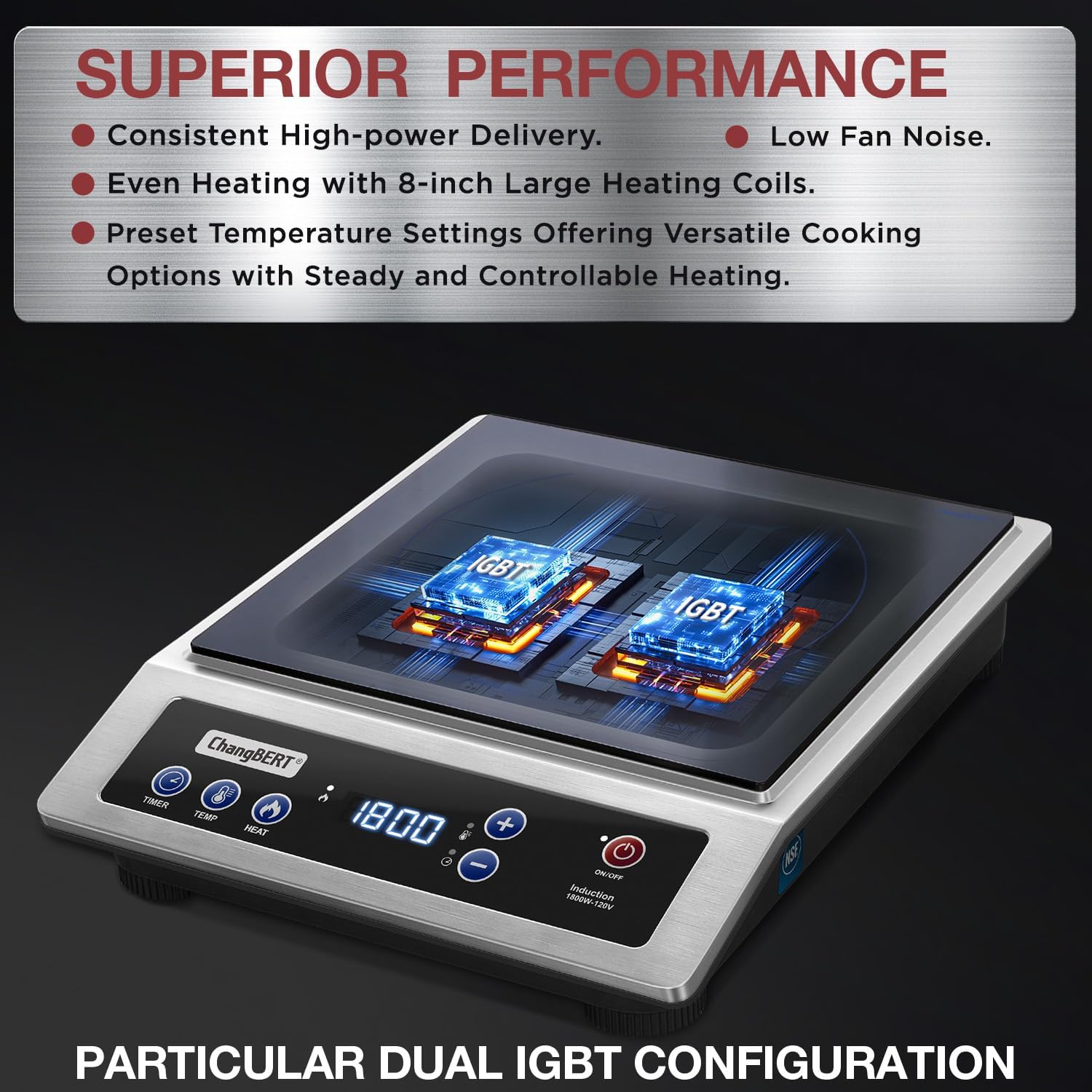 Placa de Inducción, Cocina Por - Induction Cooktop Portable reseña y precio